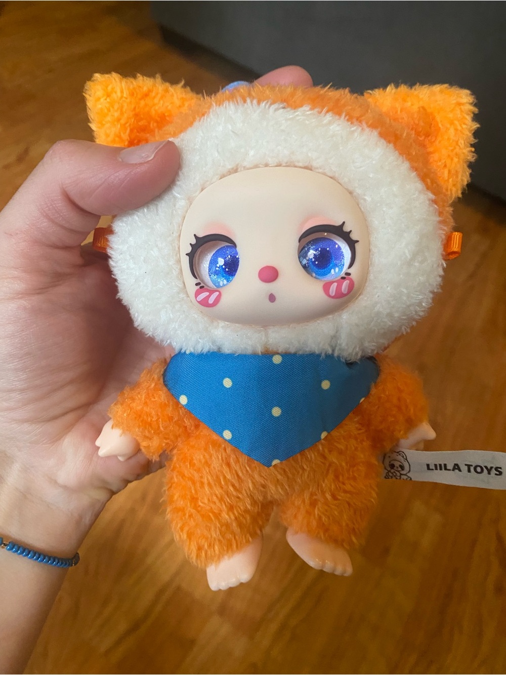 Liila Zoo Collectable - Orange Plush Costume Doll with Blue Bandana